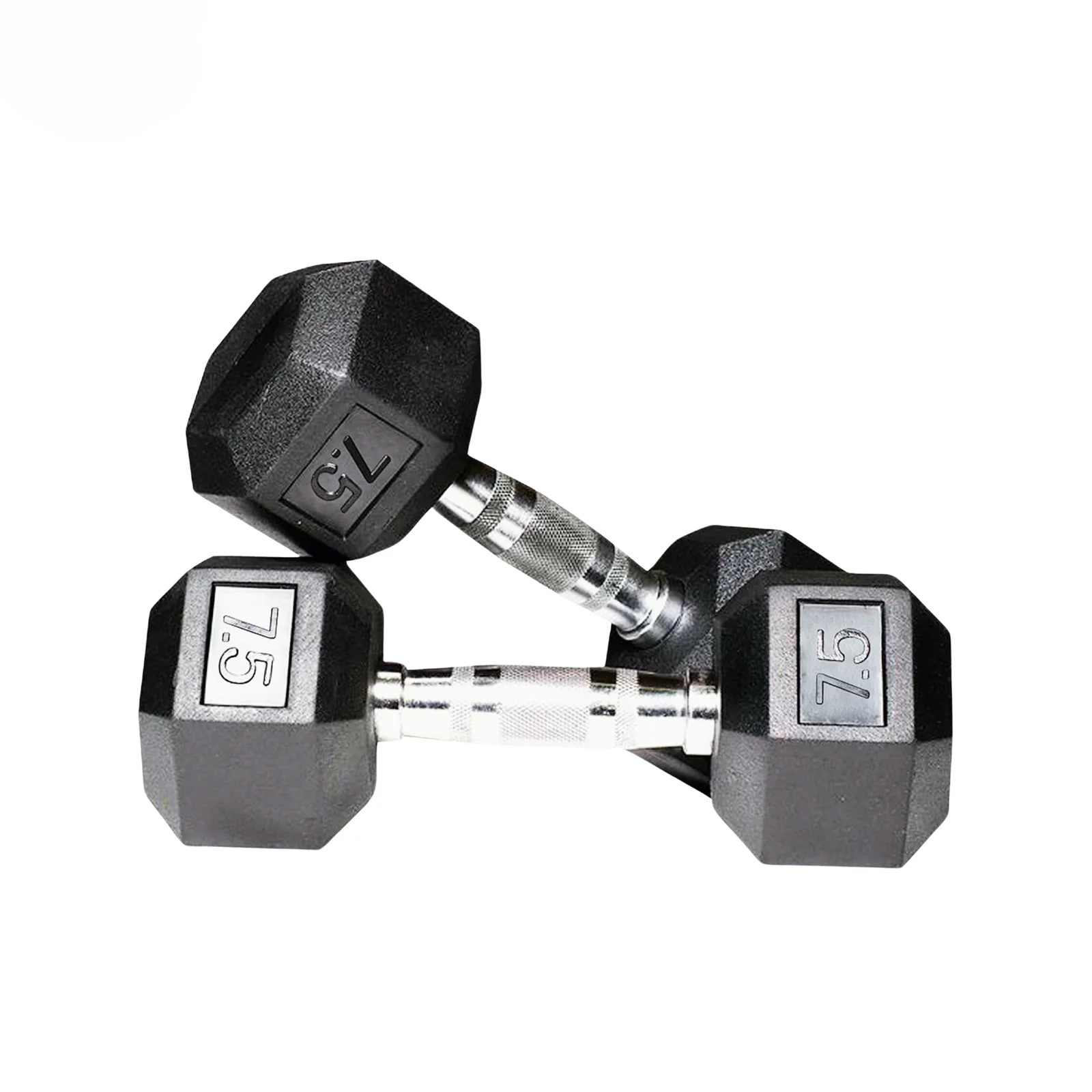 Rubber Hex Dumbbell 15kg (7.5Kg x 2) – Premium Strength Training Pair