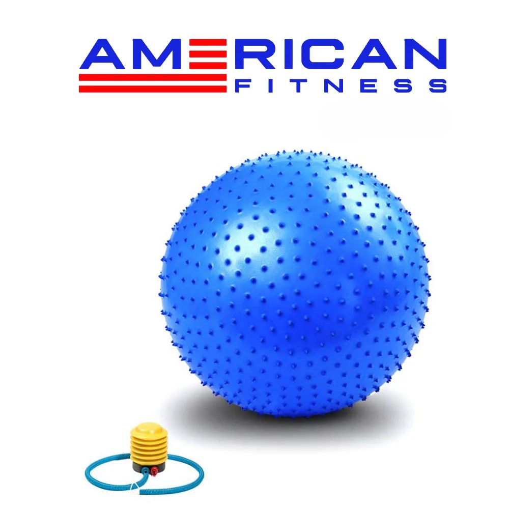 American Fitness Gym Ball Spike – Anti-Burst PVC Yoga Exercise Ball