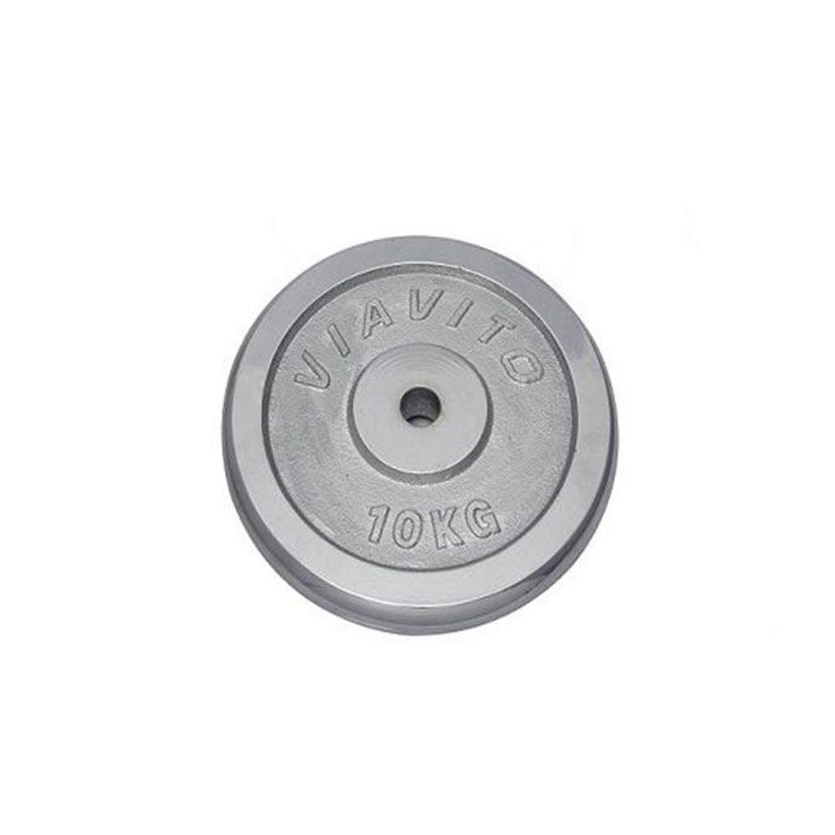Dumbbell Plate 10KG – Silver 🏋️‍♂️💪