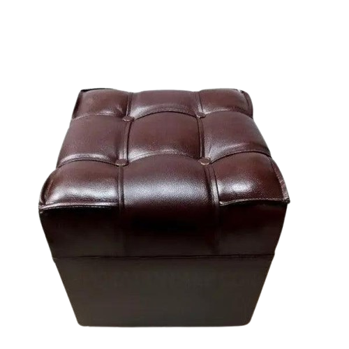 Square PU Leather Rest Stool – 13"x13"x13" Compact & Stylish Footstool