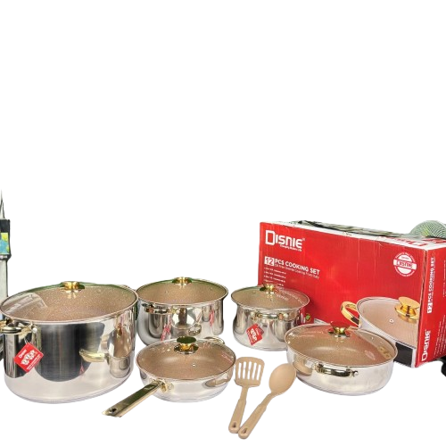 Disnie 12-Piece Stainless Steel & Nonstick Cooking Set