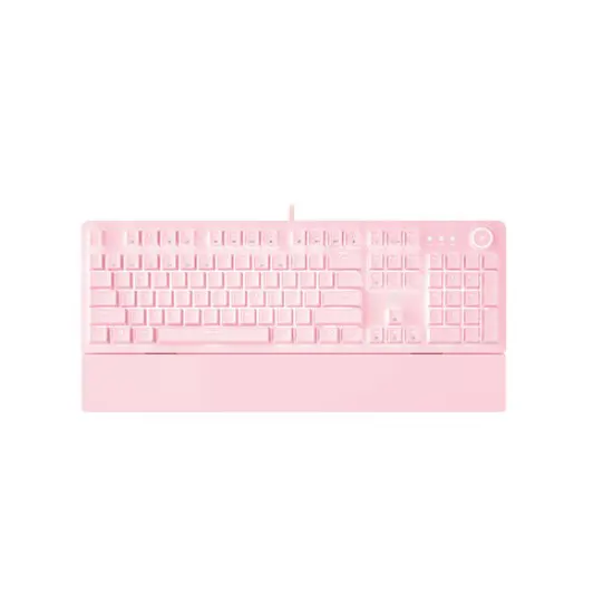 Fantech Maxpower MK853 RGB Mechanical Gaming Keyboard (Sakura Edition) – 104 Keys, Blue/Red Switch, 22 RGB Modes, Anti-Ghosting, Wrist Rest