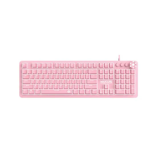 Fantech MK852 MAX CORE Mechanical Gaming Keyboard (Sakura Edition) – 104 Keys, RGB, Multi-Function Scroll, Anti-Ghosting