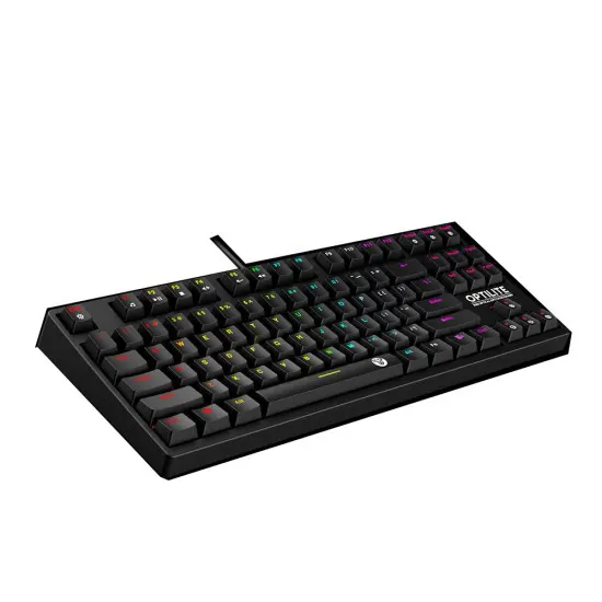 Fantech MK872 RGB Optilite Tournament Edition Mechanical Gaming Keyboard – Optical Switch, 87 Keys, Anti-Ghosting, 19 RGB Modes