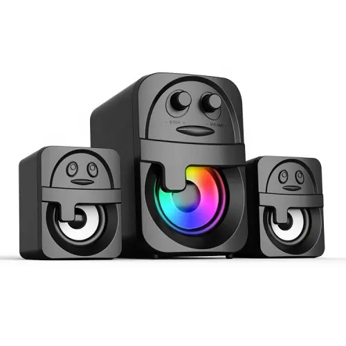 Havit Sf112BT 2.1 Bluetooth Speaker – USB Powered, AUX & Bluetooth V5.0, 5W+3W Stereo Sound, Deep Bass, Home & PC Speaker