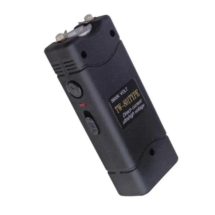 Gold Bourne TW 801 Rechargeable Stun Gun – High Voltage Electric Shock Flashlight for Self-Defense & Security