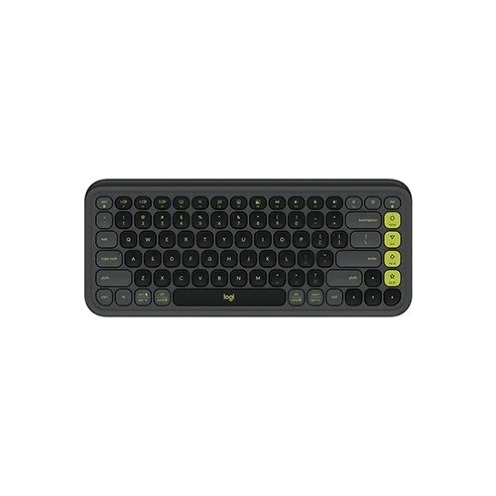 Logitech POP Icon Keys – Wireless Bluetooth Keyboard with Easy-Switch (Graphite & Green)