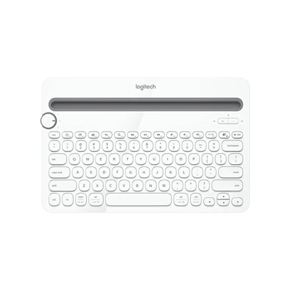 Logitech K480 Bluetooth Multi-Device Keyboard (White) – Seamless Multi-Device Typing