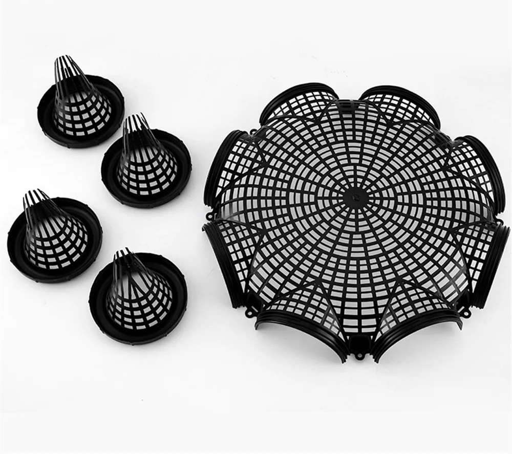 (8 HOL) Fishing Cage Basket Plastic
