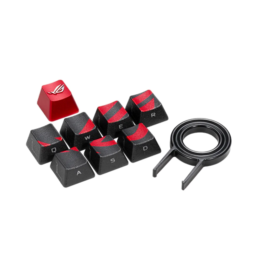 ASUS AC02 ROG Gaming Keycap Set – FPS & MOBA Keycaps, Cherry MX Compatible, Textured Grip