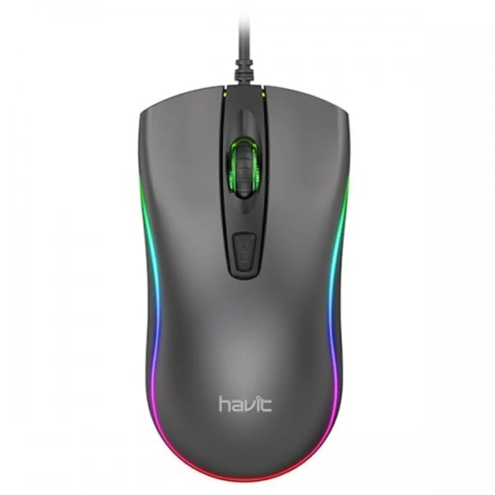 Havit MS72 Cool RGB LED USB Gaming Mouse – 1200 DPI, 4 Keys, Ergonomic Design