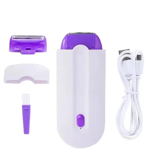 2-in-1 Rechargeable Electric Epilator | Painless Hair Removal for Face, Body, Bikini & Underarm | Portable Lady Shaver & Eyebrow Trimmer