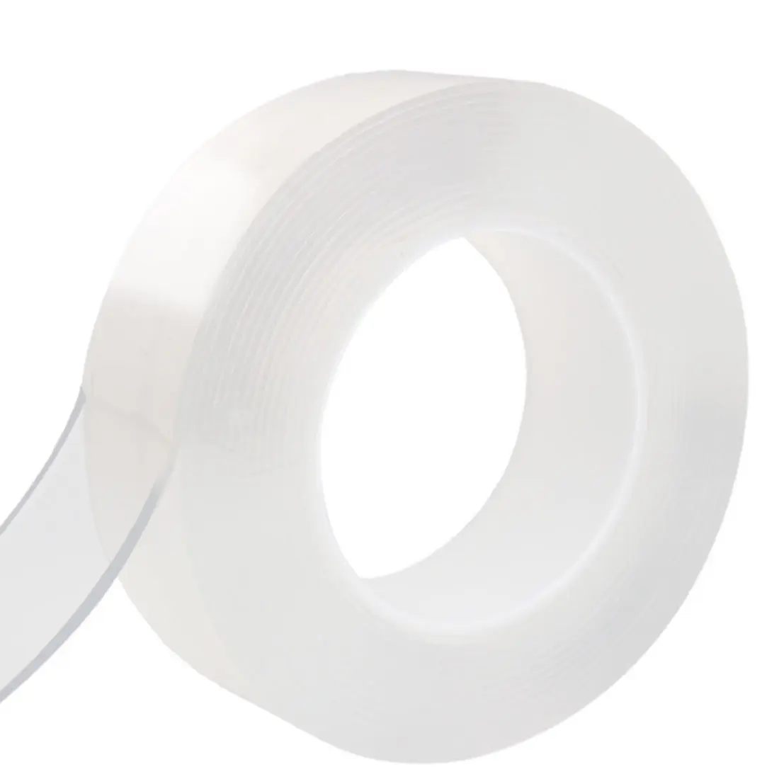 Nano Double-Sided Tape – Transparent, Reusable, Washable, Strong Adhesive, 3M Length