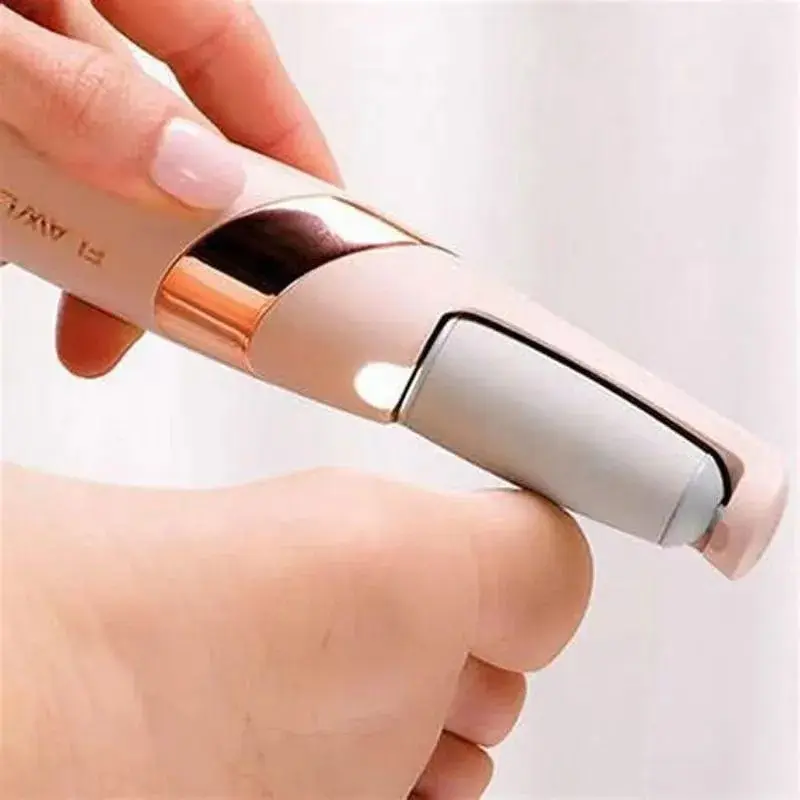 Rechargeable Electric Foot File – Pedicure Dead Skin & Callus Remover, Waterproof, Durable, 4 Roller Heads