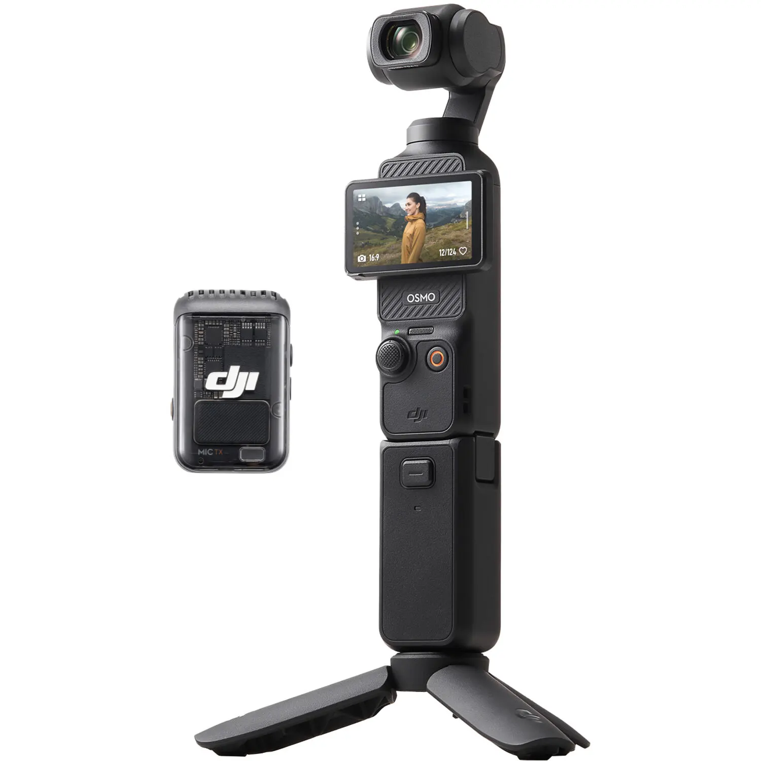 DJI Osmo Pocket 3 Creator Combo – 3-Axis Gimbal Stabilizer, 4K/120fps Camera, 1" CMOS Sensor, Wide-Angle Lens, DJI Mic 2, HDR Video
