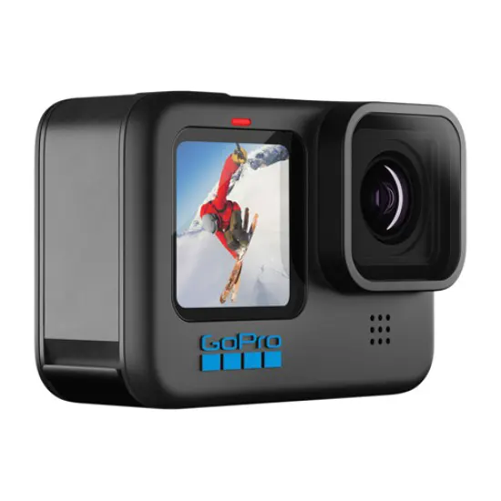 GoPro HERO10 Black 23MP 5.3K Ultra HD Waterproof Touch Screen Action Camera – HyperSmooth 4.0, Live Streaming, 1080p Webcam