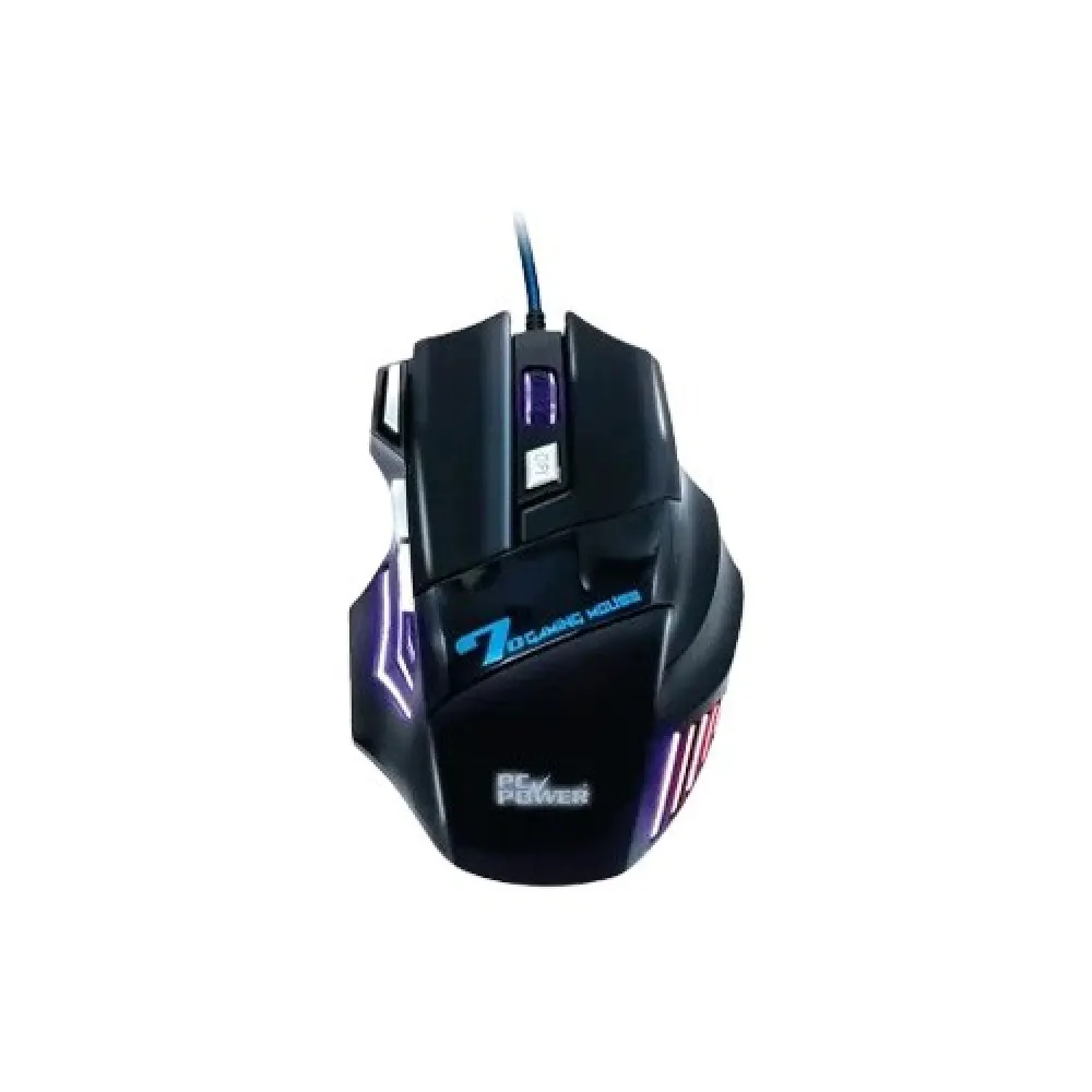 PC Power PCM 101G Wired Gaming Mouse – 7 Buttons, 3600 DPI, Ergonomic Design