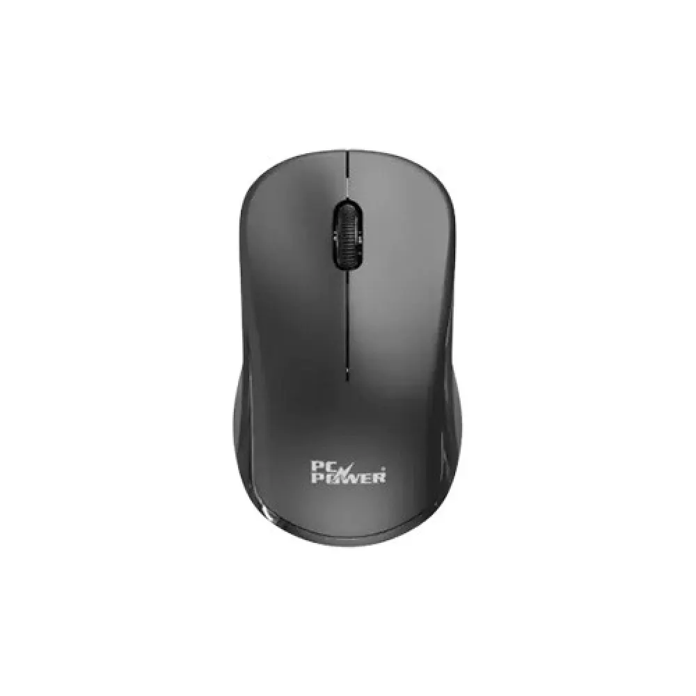 PC Power PCM-936 2.4G Wireless Mouse – 1200 DPI, Optical Sensor, 8-10m Range (Black