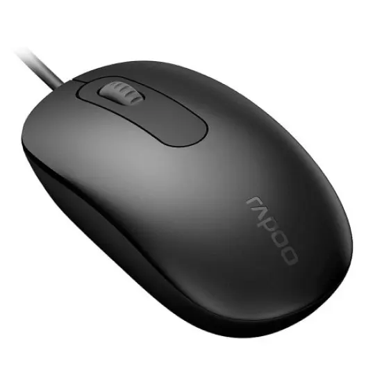 Rapoo N200 Wired Optical Mouse | 1600 DPI | Ambidextrous Design | 1.5M Cable | Wonderbrands