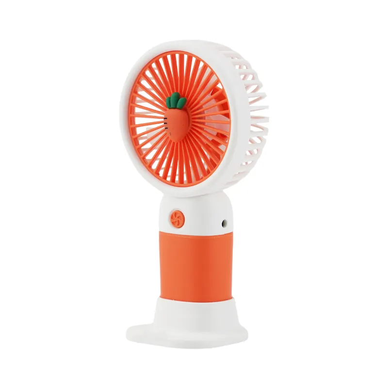 Portable Mini Cartoon Fruit USB Handheld Fan | Rechargeable | Phone Holder | Compact & Lightweight