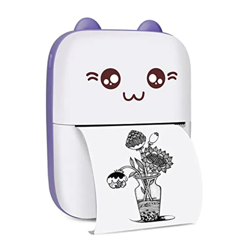 Mini Portable Thermal Printer | Inkless Bluetooth Pocket Photo Printer | Wireless for Photos, Memos, Labels & Notes