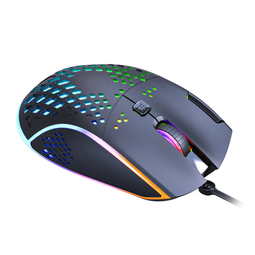 IMICE T97 RGB Honeycomb Gaming Mouse – Ultra-Lightweight, 7200 DPI, 7 Buttons