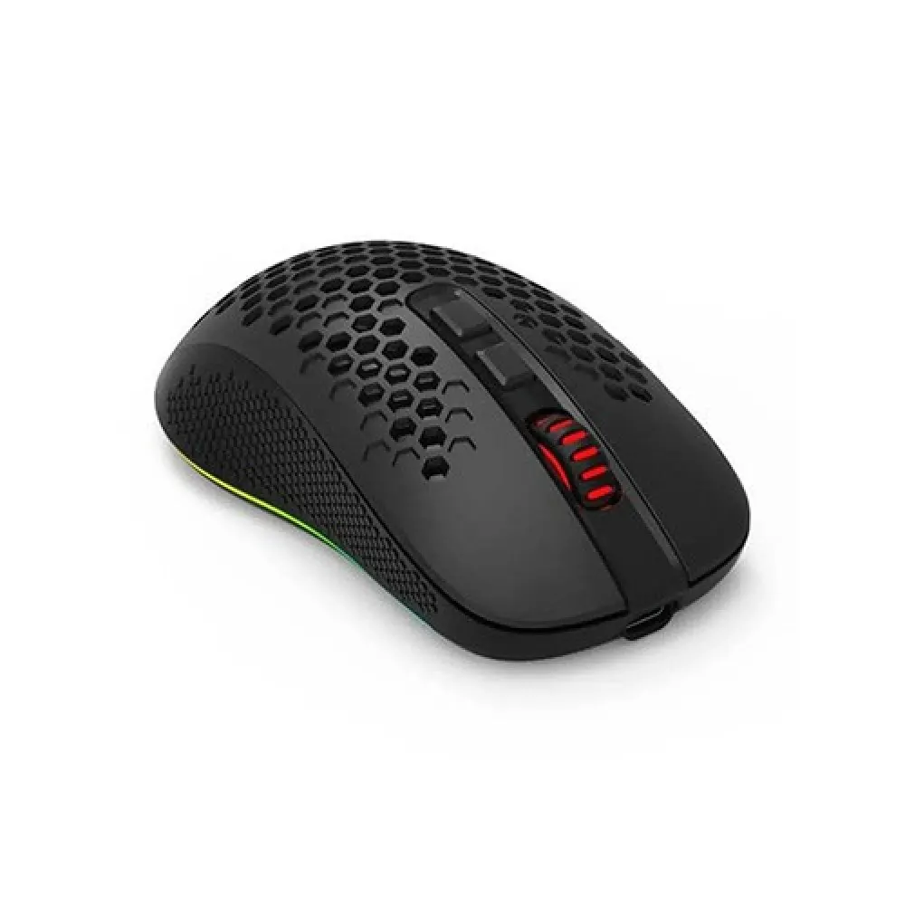 Redragon M694 RGB Bluetooth Wireless Gaming Mouse – 7200 DPI, Multi-Mode Connectivity, Honeycomb Design