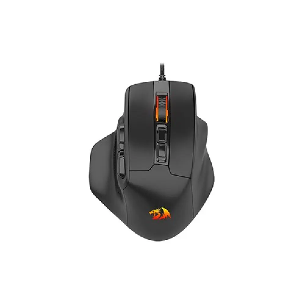 Redragon M806 Bullseye Wired Gaming Mouse – 12400 DPI, 7 Programmable Buttons, RGB Backlight