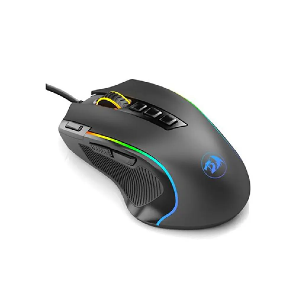 Redragon Predator M612-RGB Wired Gaming Mouse – 11 Programmable Buttons, 4000 DPI, RGB Backlight