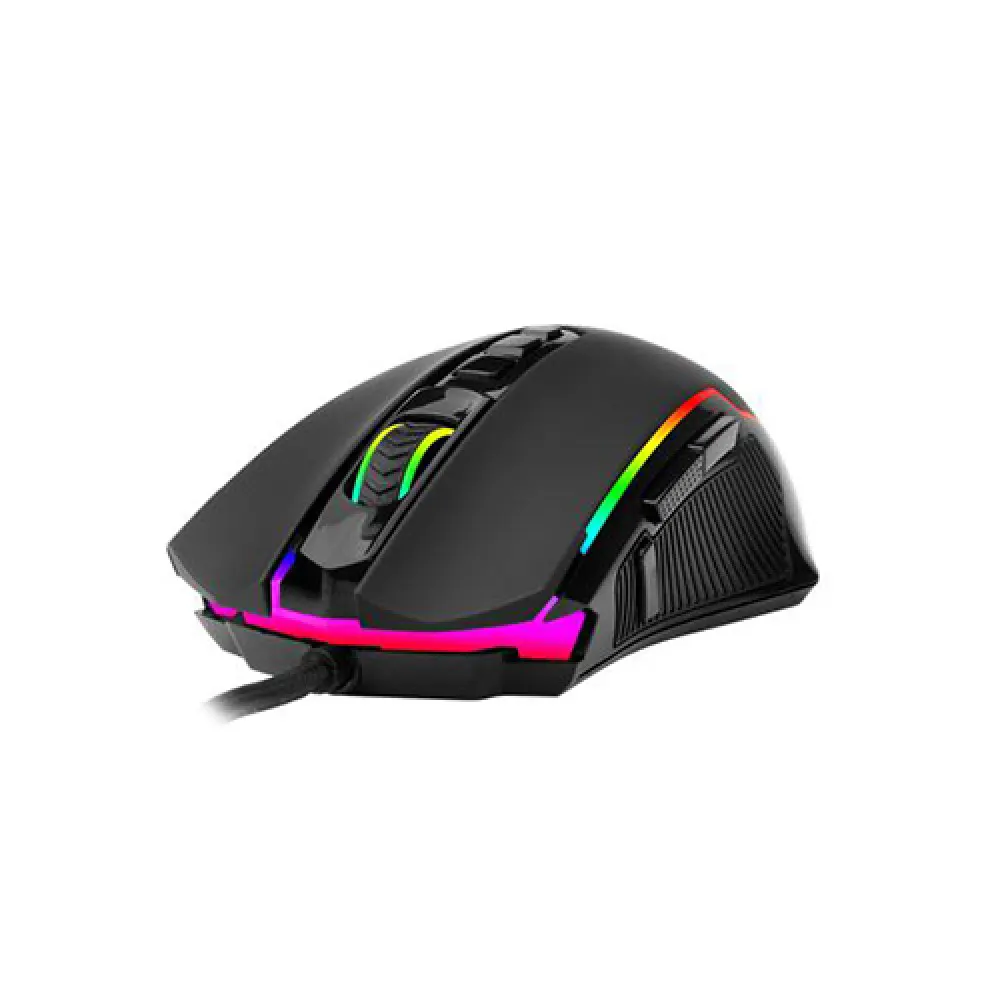 Redragon Ranger M910-RGB Wired Gaming Mouse – 9 Programmable Buttons, 12400 DPI, 8 RGB Modes