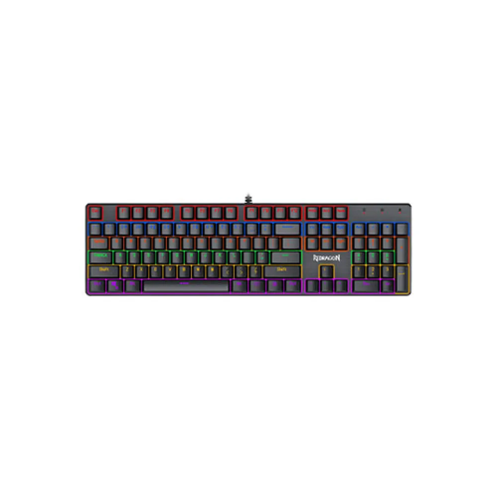 Redragon K608 Valheim Rainbow Mechanical Gaming Keyboard – 104 Keys, Hot-Swappable Switches, RGB Backlighting, Anti-Ghosting