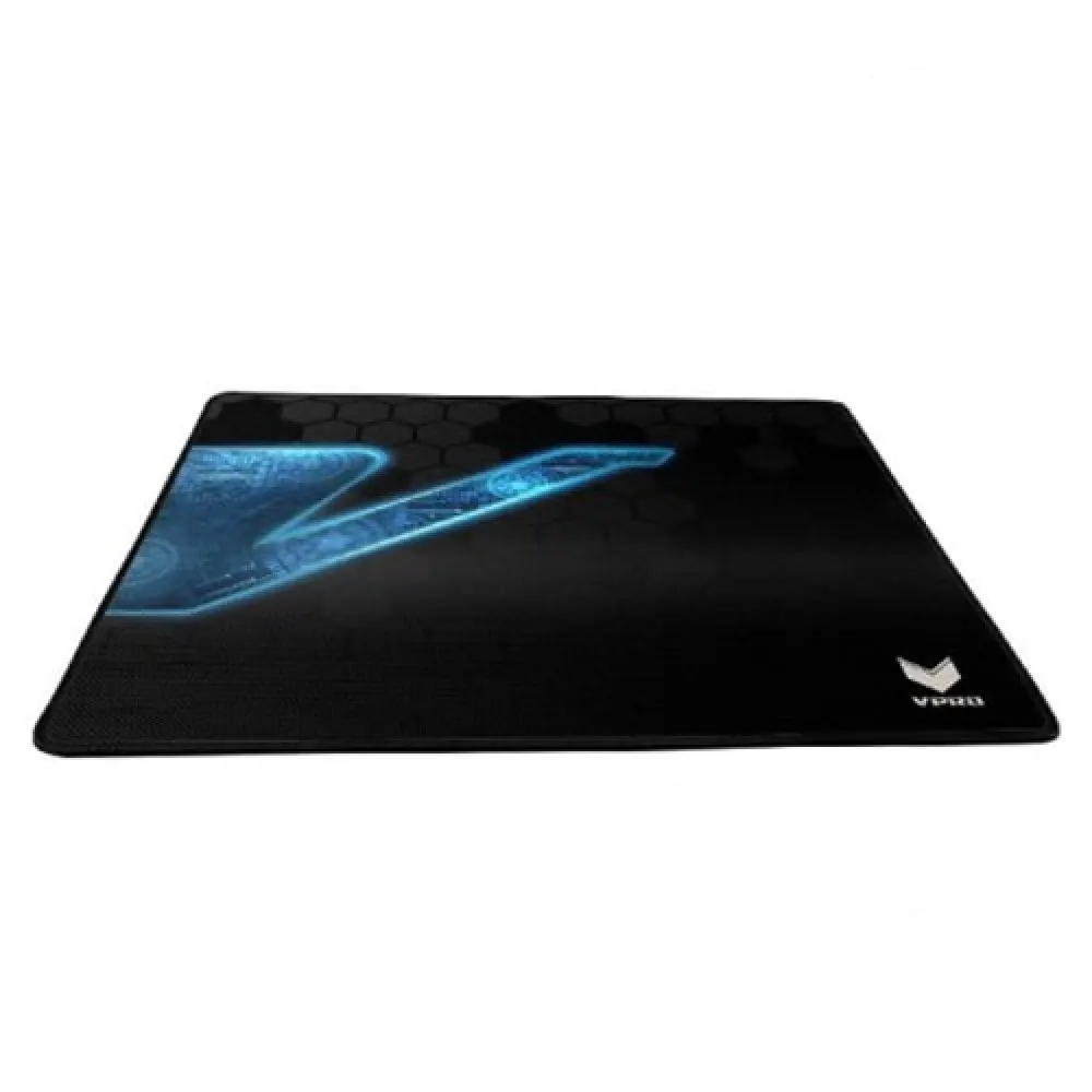 Rapoo V1000 Gaming Mouse Pad – Heat-Treated Poly-Fibre Surface, Non-Slip V-Back, Durable No-Fray Border