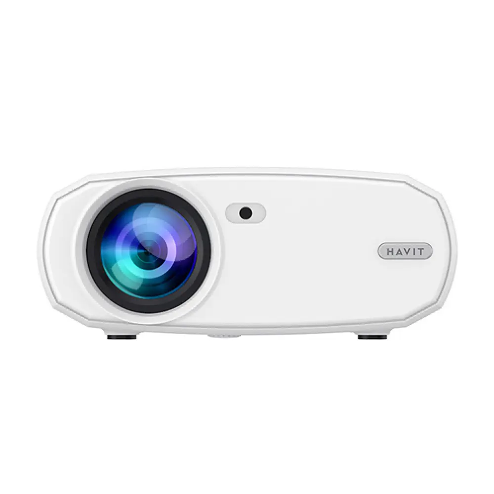 Havit PJ202 Full HD 1080P Projector | 4000 Lumens, WiFi Screen Sync, HIFI Audio, 200-Inch Display, Low Noise