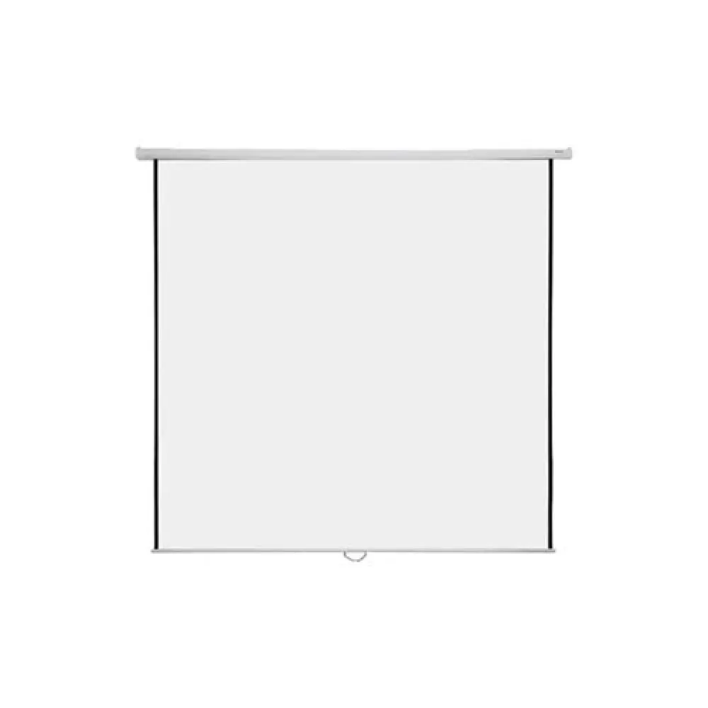 Super View 70 x 70 Inch Wall Projector Screen – Manual, Matte White Surface for Clear Image Quality | Compact and Efficient for Home & Office Use