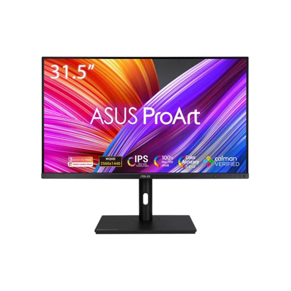 ASUS ProArt PA328QV 31.5" 1440p HDR10 IPS Monitor – 100% sRGB, ΔE < 2 Color Accuracy, Adjustable Stand, USB Hub – Wonderbrands Exclusive