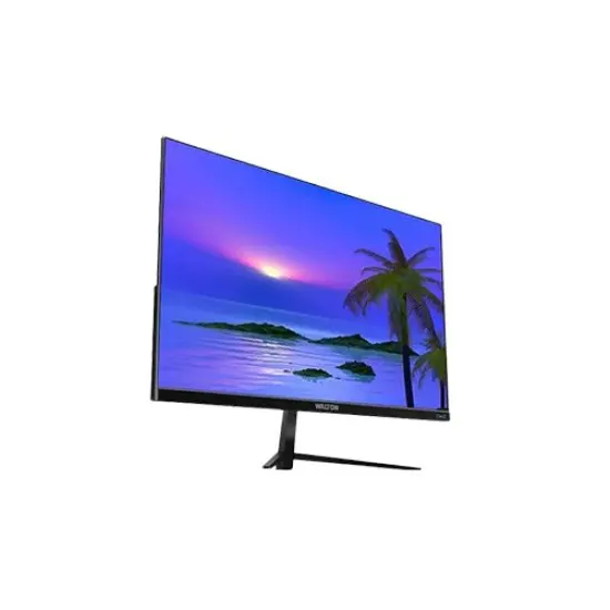 Walton WD238V03 23.8-Inch IPS 75Hz FHD Frameless LED Monitor | HDMI, VGA, Built-in Speakers
