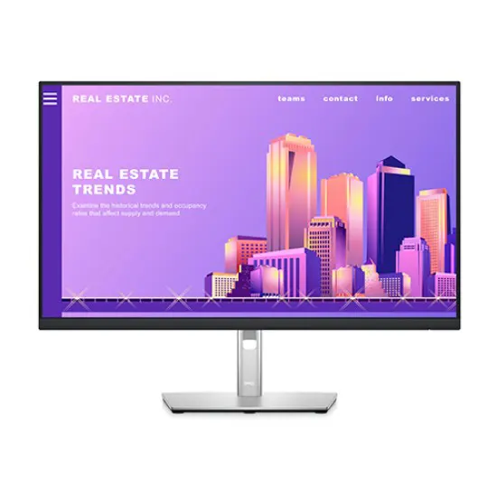 Dell P2422H 24-inch Full HD IPS Monitor | USB 3.2 Hub, 5ms Response Time, HDMI, DisplayPort, VGA, 3-Year Warranty