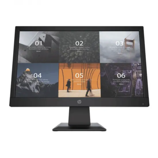 HP P19V G4 18.5" HD LED Monitor | 60Hz, 5ms, Anti-Glare, VGA