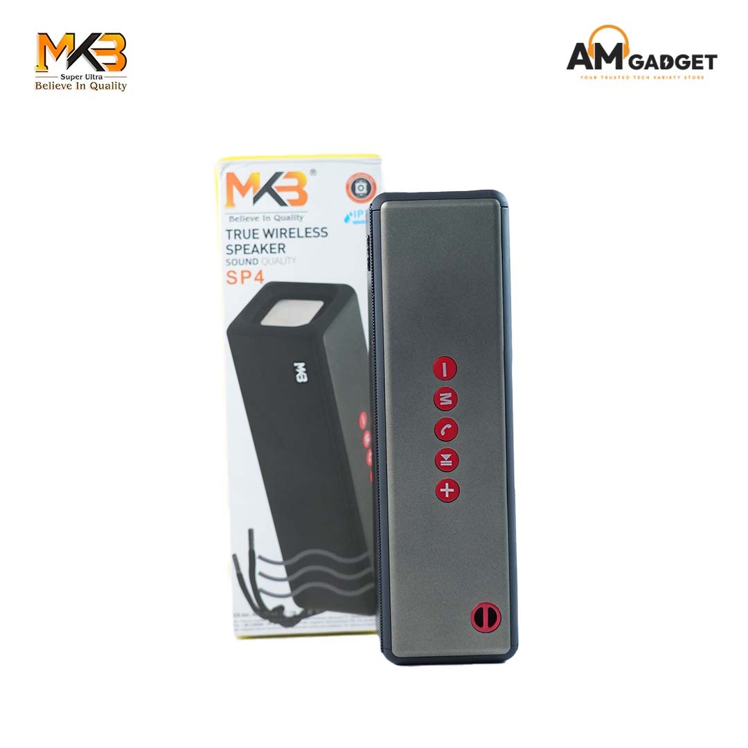 MKB SP4 True Wireless Bluetooth Speaker – IPX4 Waterproof, High-Performance Audio, 2.5H Battery, Portable Design, Seamless Gaming & Music, 6-Month Warranty