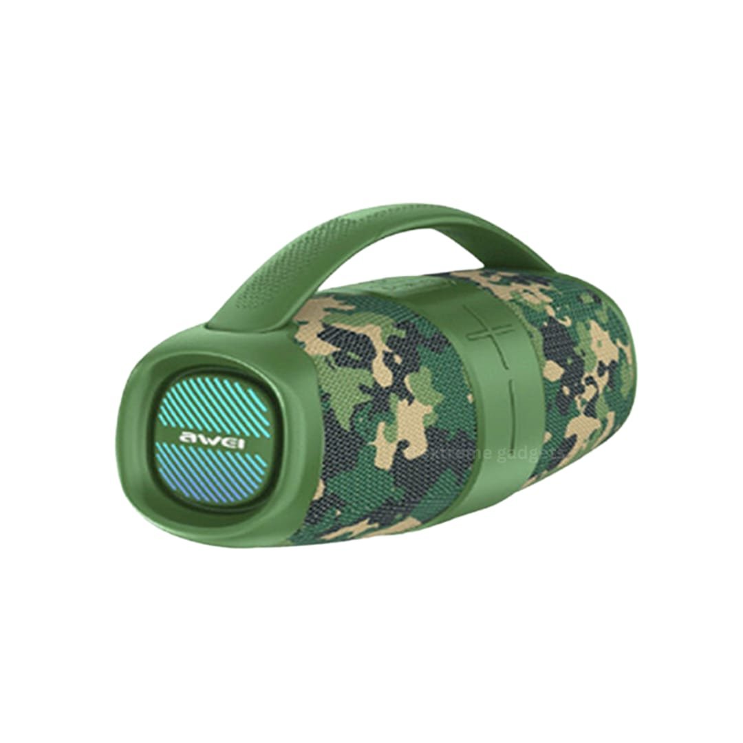 Awei Y887 Portable Outdoor Bluetooth Speaker – 20W High Bass Sound, IPX5 Waterproof, Type-C Charging, TWS Stereo, RGB Light Effects