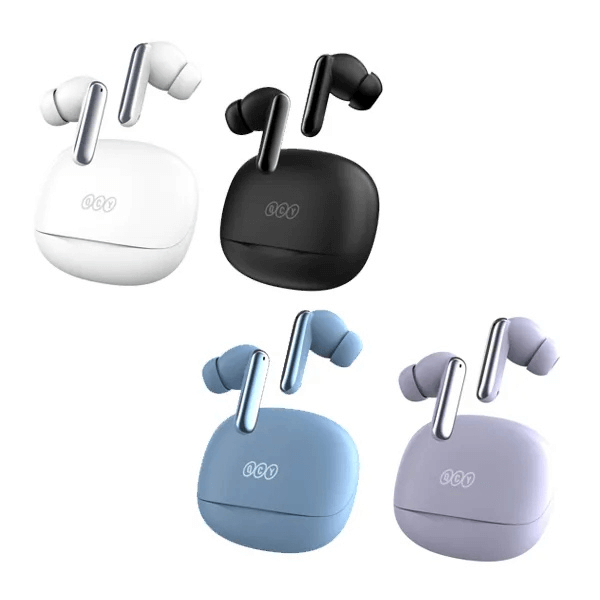 QCY Melobuds N50 HT12 ANC Earbuds – Bluetooth 5.4, 6 Mics, 12mm Drivers, 28H Battery, Wind Noise Reduction, Multi-Device Support