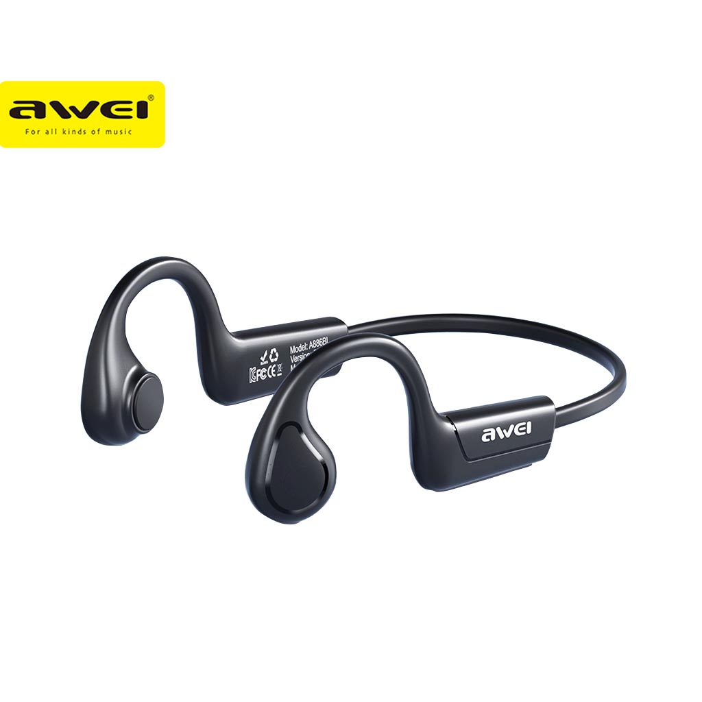 Awei A886BL Air Conduction Wireless Headphones – Bluetooth 5.2, Sport In-Ear Earbuds, 7H Playtime, HIFI Sound for Running & Fitness